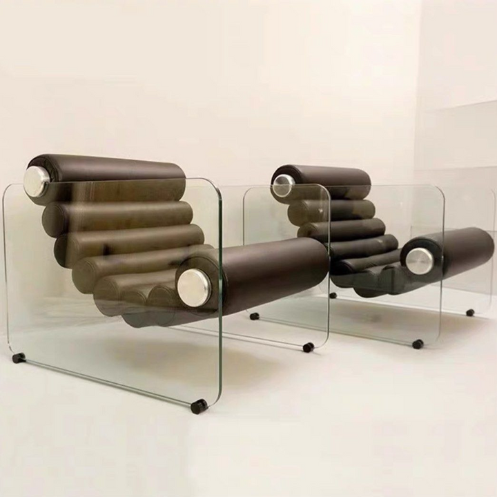 LUCENTI Modern Leather Lounge Chair - Cassa Haus Singapore